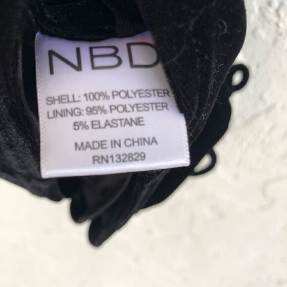 REVOLVE NBD Olivia Velvet Lace Up Off Shoulder Mini Dress Size XXS - Picture 12 of 12